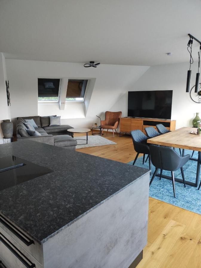 Luxurioeses Penthouse Mit Blick Auf Die Uno-City Und Dem Kaiserwasser. 3Schlafzimmer, 2 Baeder, Privat Lift Ins Apartment Vienna Luaran gambar