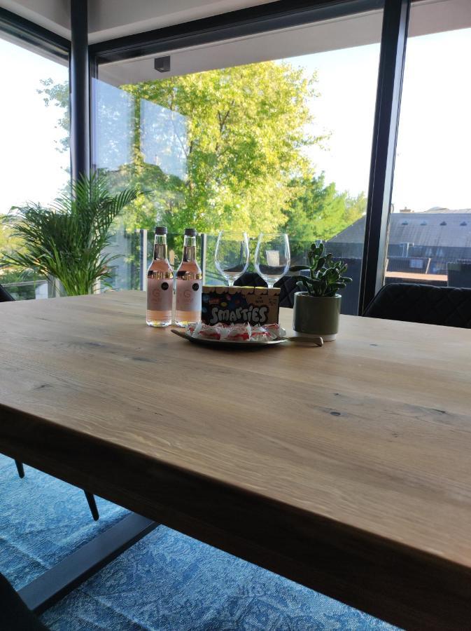 Luxurioeses Penthouse Mit Blick Auf Die Uno-City Und Dem Kaiserwasser. 3Schlafzimmer, 2 Baeder, Privat Lift Ins Apartment Vienna Luaran gambar